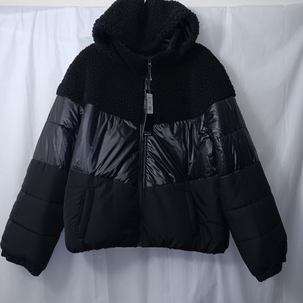 THERAPY WINTER TONAL MIX MEDIA PUFFER BOMBER JACKET SIZE 2X